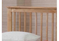 3ft single Oak finish guest bed frame with trundle bed underneath 3